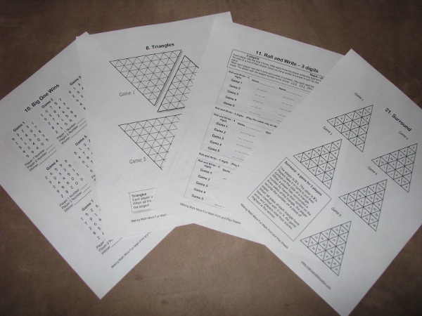 print and play math games