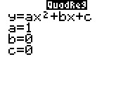 TI-84 Quadratic Regression After